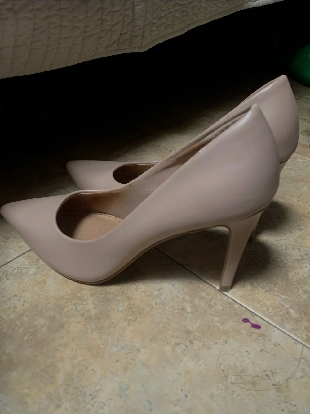 Christian Siriano Blush Pointed-Toe Pumps